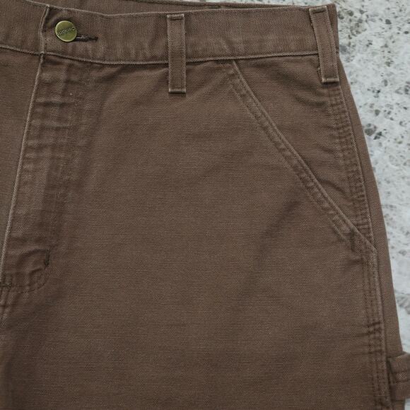 Vintage Carhartt B25 CHT Chestnut Brown Carpenter Shorts 32x8.25 - Picture 11 of 14